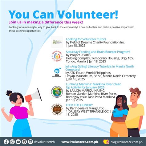 volunteer organizations in the philippines|iVolunteer Philippines .